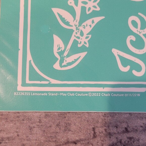 Lemonade Stand ~ Reuseable silk screen stencil 8 1/2 x 11 - Picture 2 of 2